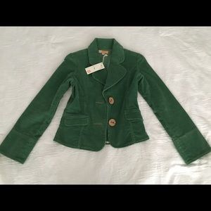 Tulle Green Corduroy Blazer, size M